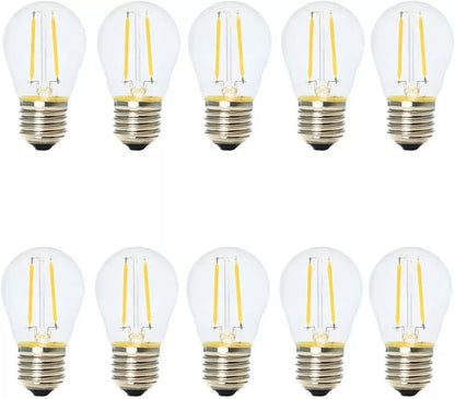 Lampadine LED Filamento E27 2W equivalente a 22W 3500K Luce Calda Vintage 10 Pezzi