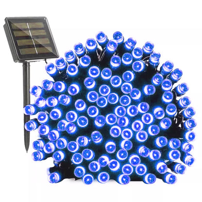 Catena Luminosa Solare 7M 100 LED Colorate per Esterno, 8 Modalità vari colori disponibili