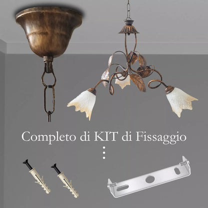 Lampadari Vintage in Ferro Elegante per interni vari modelli