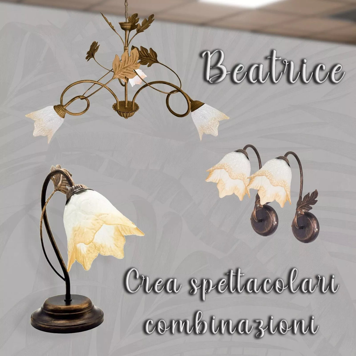 Lampadari Vintage in Ferro Elegante per interni vari modelli