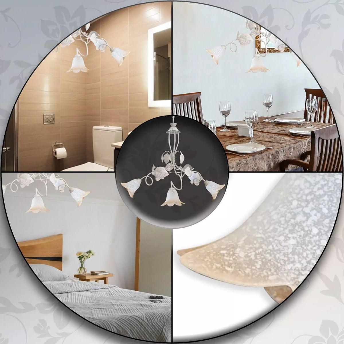 Lampadari Vintage in Ferro Elegante per interni vari modelli