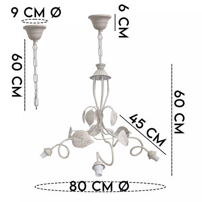 Lampadari Vintage in Ferro Elegante per interni vari modelli