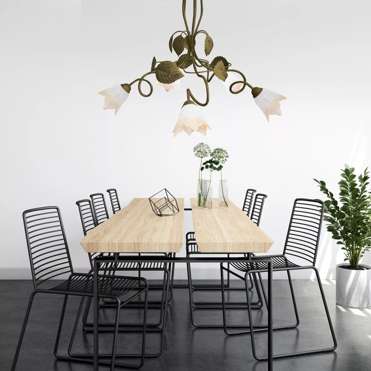 Lampadari Vintage in Ferro Elegante per interni vari modelli