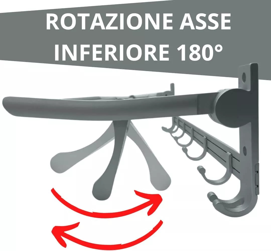 Stendibiancheria multiscomparto in Acciaio resistente interno ed esterno