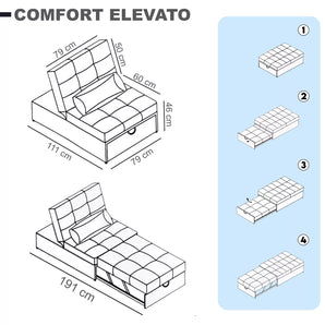 Single Reclining Sofa Bed