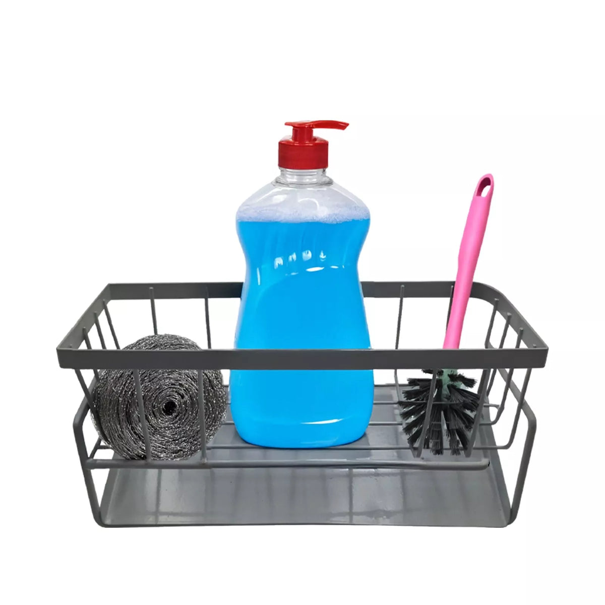 Porta spugna e sapone da cucina con scolo per lavello, leggero e pratico