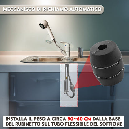 Miscelatore Cucina con Doccetta Estraibile in Acciaio Avena