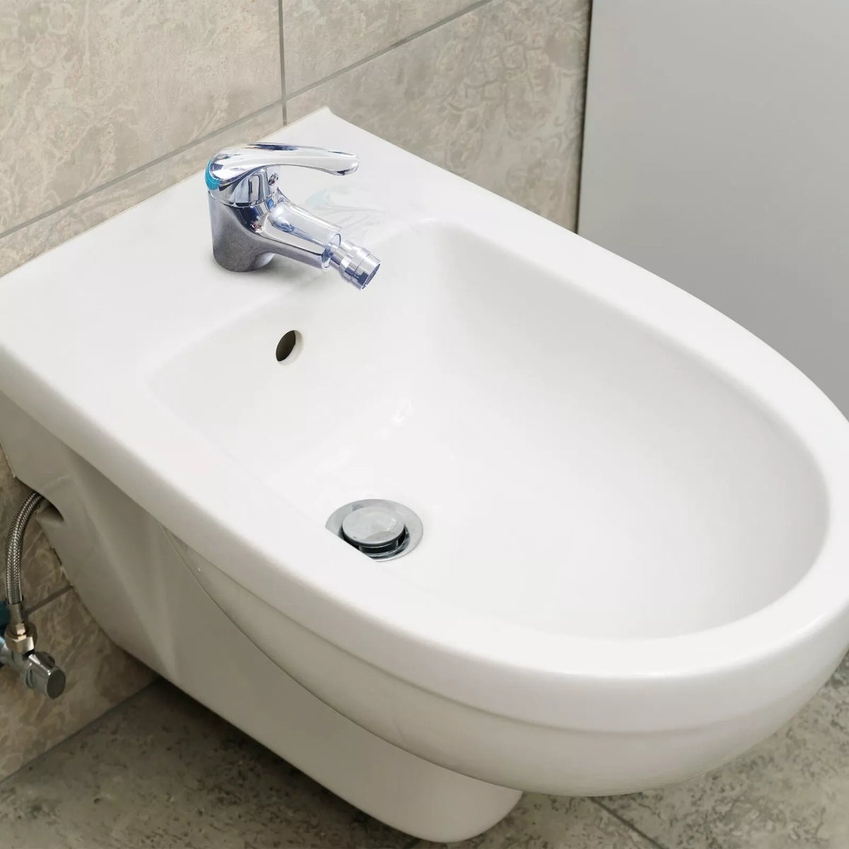 Rubinetto Monoforo Bidet in Ottone Cromato - Miscelatore Monocomando