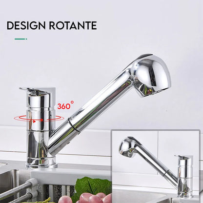 Rubinetto Miscelatore Cucina con Doccetta Estraibile