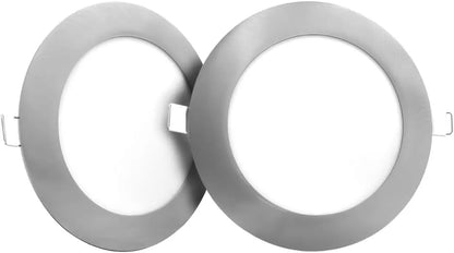 Faretti LED Incasso Tondi 12W 18W Alluminio Satinato Luce Interno Soffitto 2 pezzi