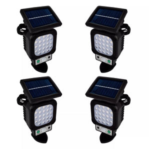 Faretto Solare LED Esterno con Sensore di Movimento IP65 (Set di 4)