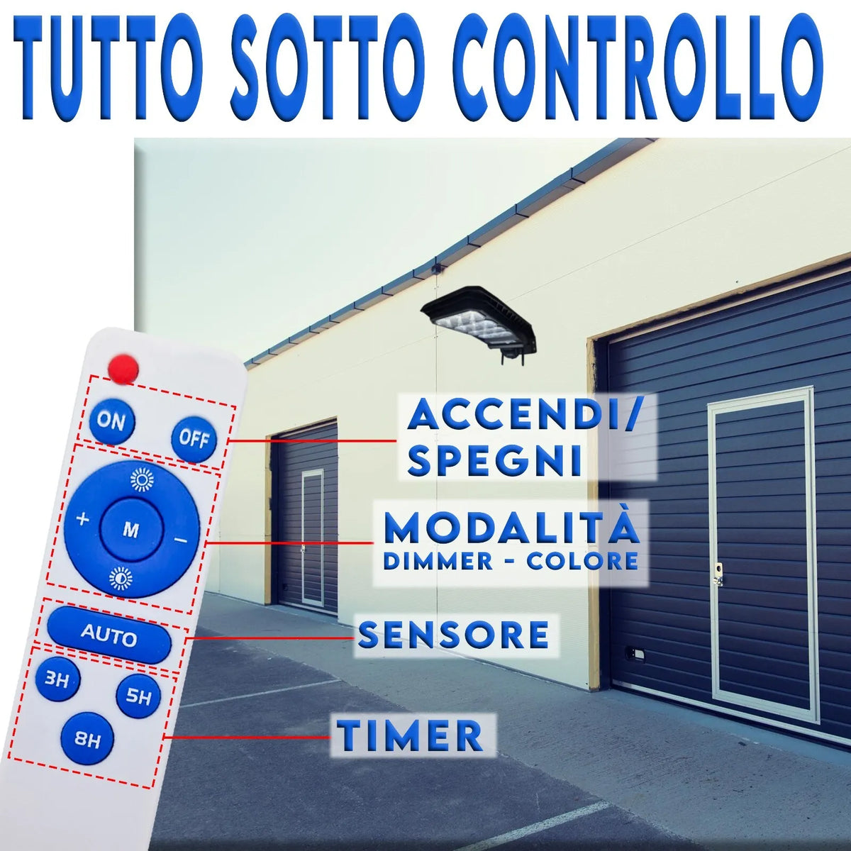 Lampione Solare 400W con Telecamera IP e Wifi