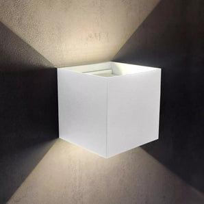 Applique Cubo LED 12W IP65 per Esterni - BIANCO