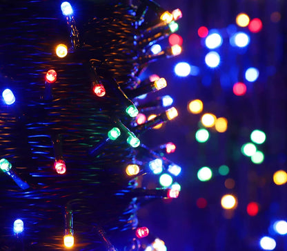 Catena Luminosa Solare 7M 100 LED Colorate per Esterno, 8 Modalità vari colori disponibili
