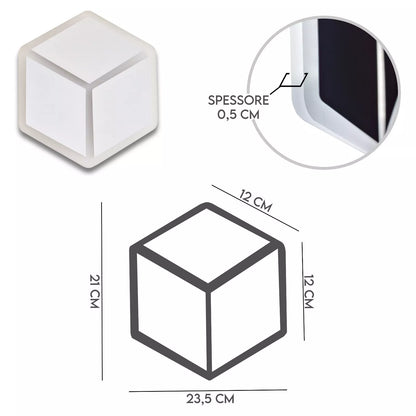 Applique da Parete Cubo 3D Minimal - Switchcolor Design