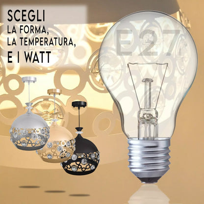 Lampadario ARABESQUE moderno a sospensione con singolo globo