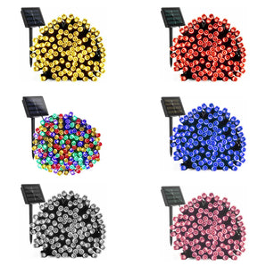 Catena Luminosa Solare 7M 100 LED Colorate per Esterno, 8 Modalità vari colori disponibili