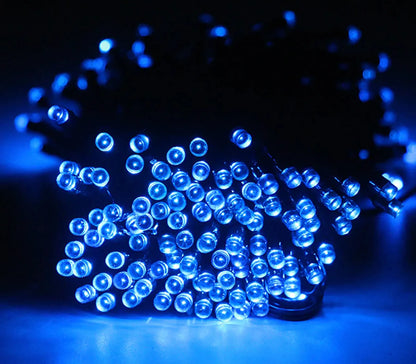 Catena Luminosa Solare 7M 100 LED Colorate per Esterno, 8 Modalità vari colori disponibili