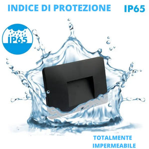 Faretto LED Segnapasso IP65 Impermeabile 3W incasso scatola 503