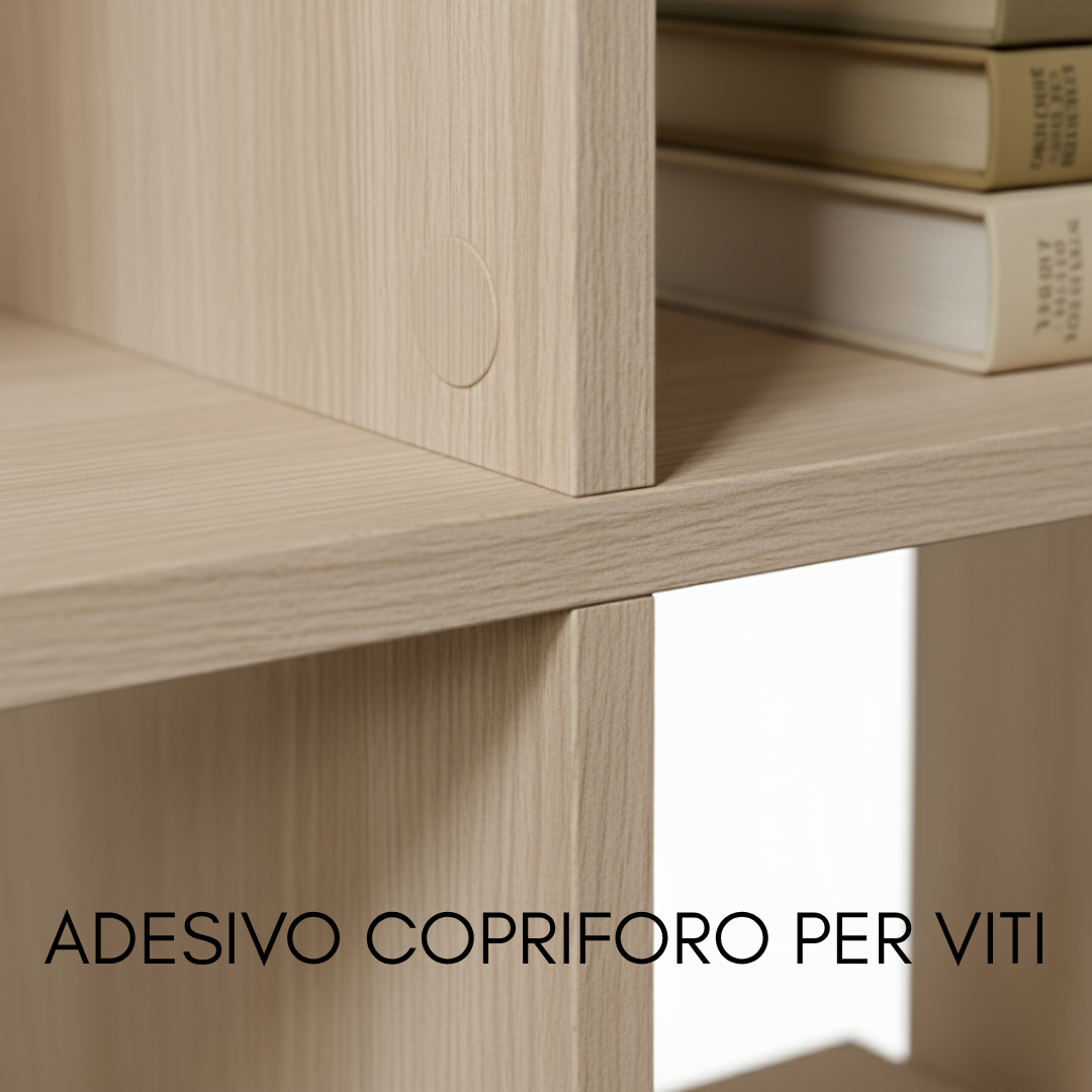 Libreria in Legno con 5 Ripiani Italo