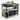 Scaffale Cucina Estensibile Nero per Microonde 1 o 2 Ripiani Cucina