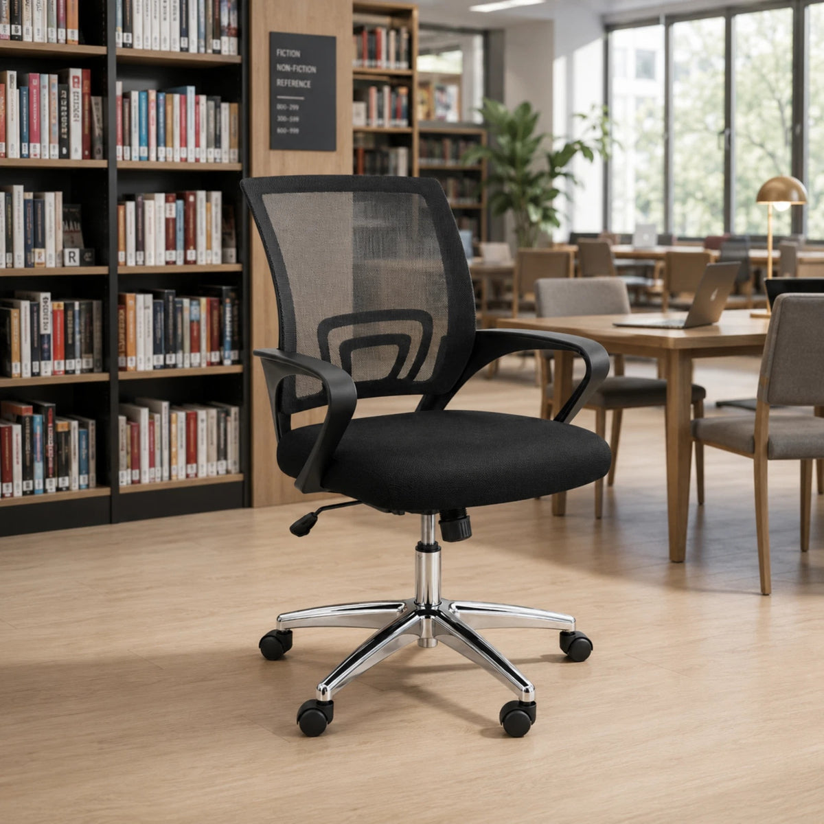 Sedia Ergonomica da Scrivania Salvaspazio con Supporto Lombare