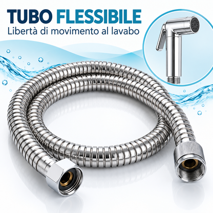 Set doccetta con deviatore, flessibile e adattatore rubinetto - dettaglio 4