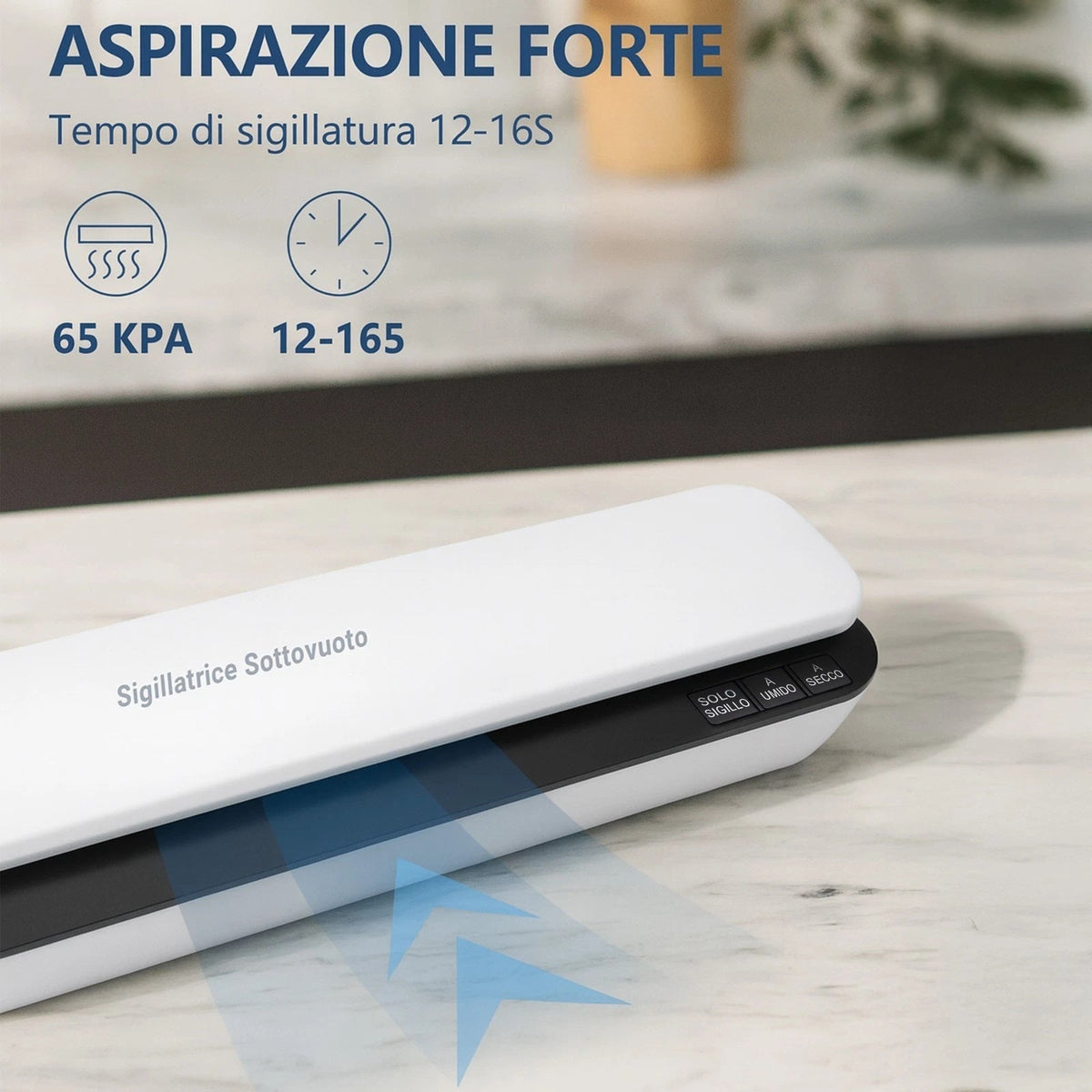 Macchina Sottovuoto Elettrica da Cucina con 10 Sacchetti Inclusi
