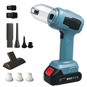 Soffiatore Aspirapolvere 2 in 1 a Batteria 500W con 7 Accessori