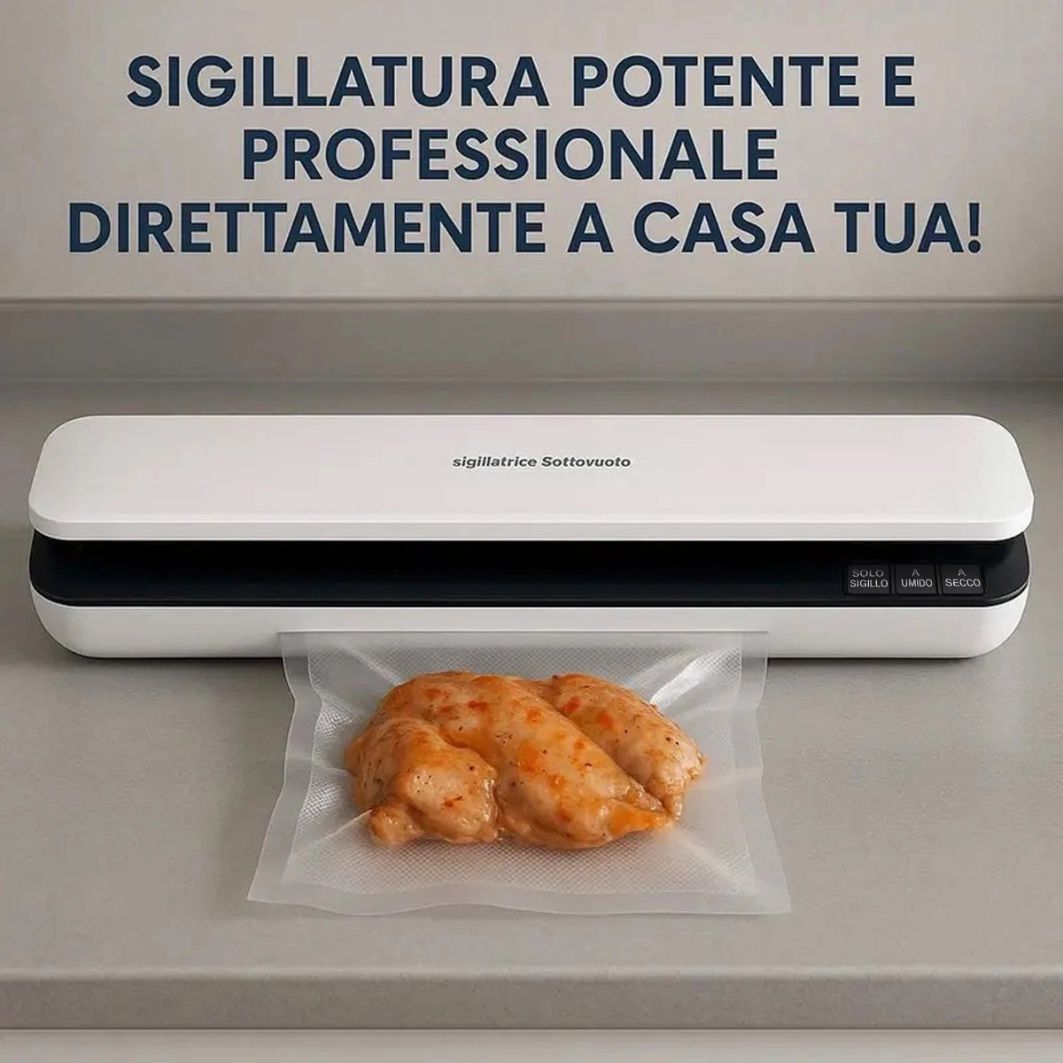 Macchina Sottovuoto Elettrica da Cucina con 10 Sacchetti Inclusi