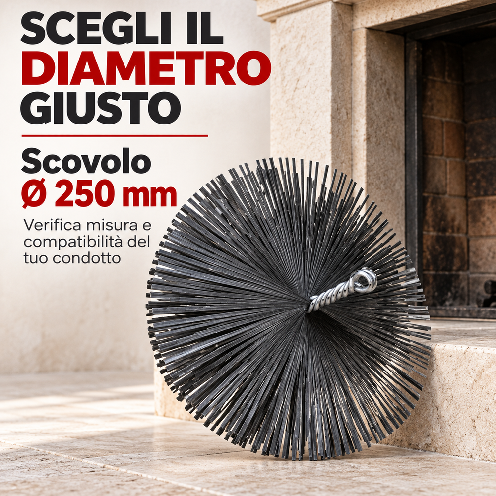 Scovolo 250 mm verifica compatibilità