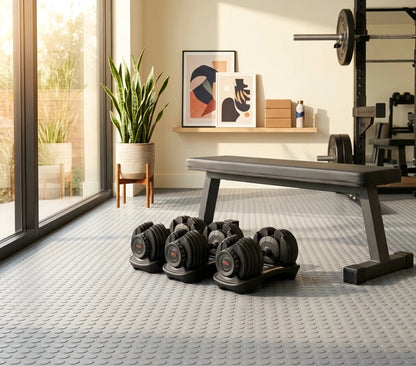 Tappeto PVC Bullonato Antiscivolo Grigio 100x2000 cm