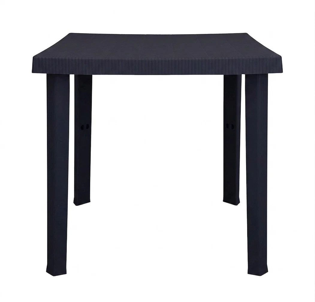 Tavolo da Giardino Quadrato 80x80 Nero per Esterno