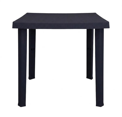 Tavolo da Giardino Quadrato 80x80 Nero per Esterno