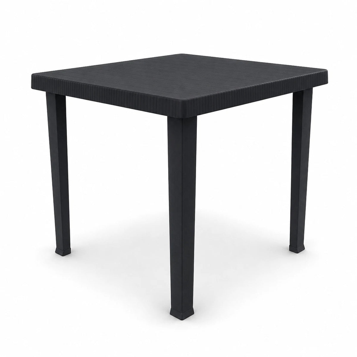 Tavolo da Giardino Quadrato 80x80 Nero per Esterno