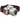 Torcia frontale LED ricaricabile con zoom, display batteria e fascia su sfondo bianco