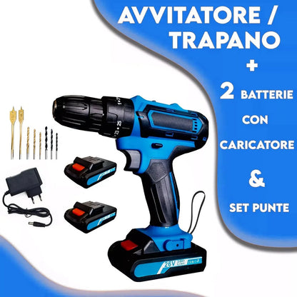 Screwdriver with case and multipurpose tool kit