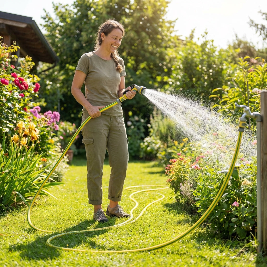 Kit Tubo Da Giardino Maka Irrigazione Elastico Flessibile Resistente Ai Raggi Uv Rinforzato Antitorsione Magliato 6 Strati 1 2 Pollice 50mt Accessori 91022535 Kit Tubo Da Giardino Maka Irrigazione Elastico Flessibile Resistente Ai Raggi Uv Rinforzato Antitorsione Magliato 6 Strati 1 2 Pollice 50mt Accessori 91022535