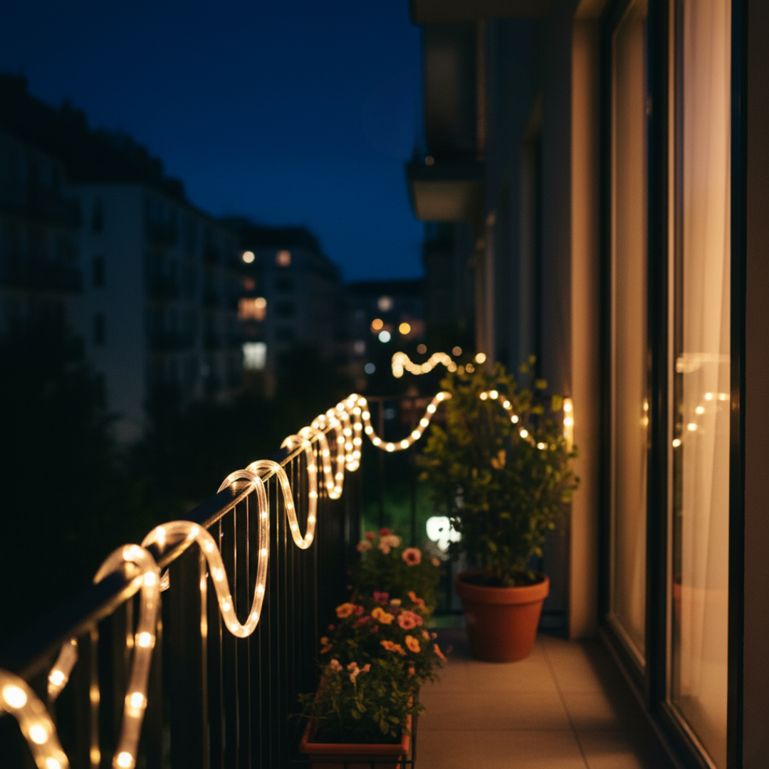 Tubo LED Luminoso 10/20m Multicolore IP65 Esterno Natale Festa Giardino Decorazioni