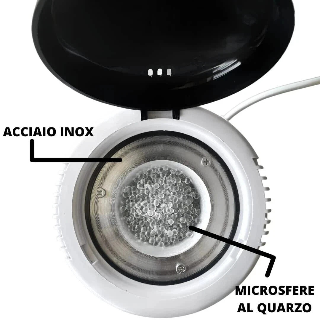 Sterilizzatore al Quarzo 100W con Microsfere per Utensili Beauty