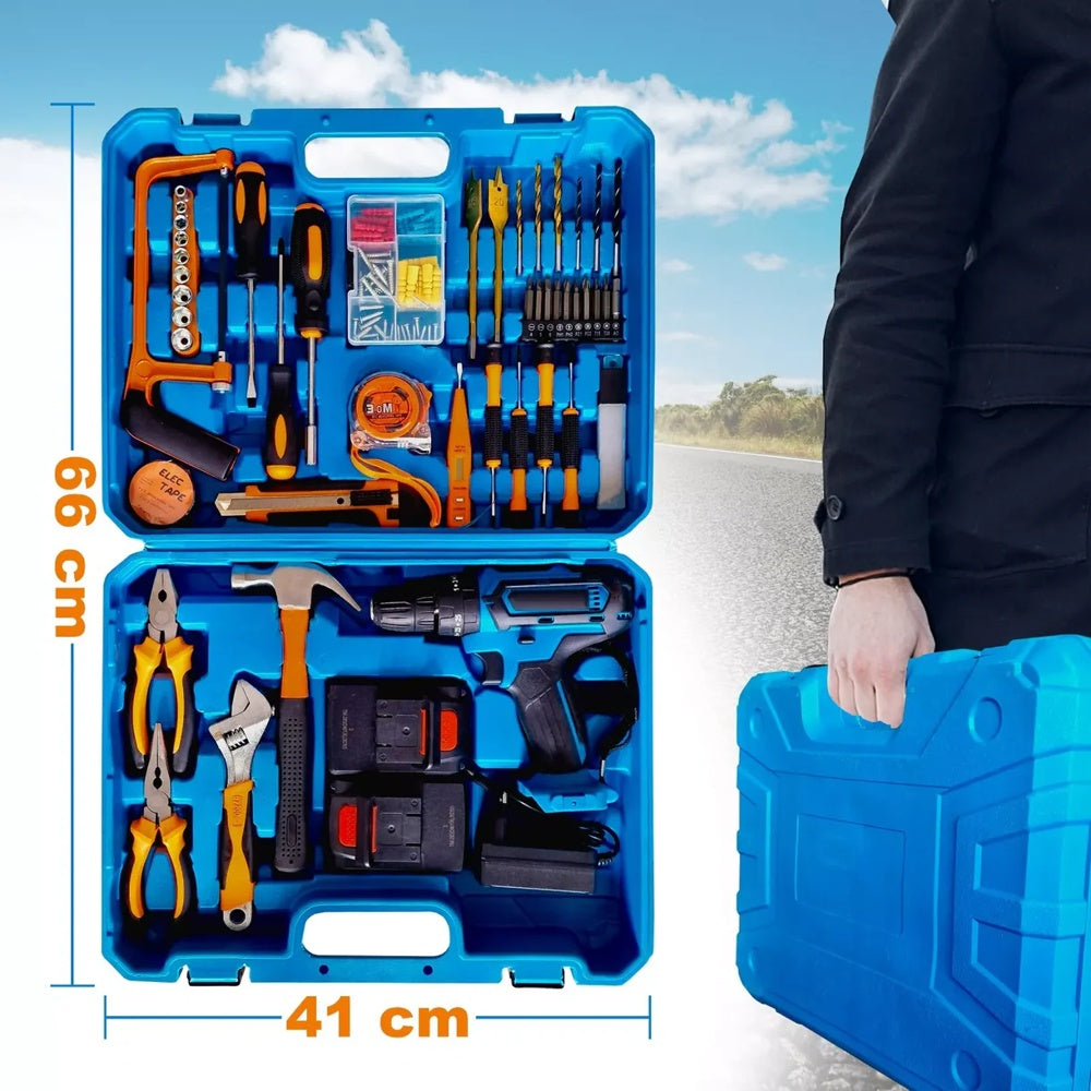 Screwdriver with case and multipurpose tool kit