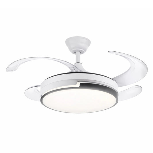Ventilatore da Soffitto LED 72W con Pale a Scomparsa 120 cm